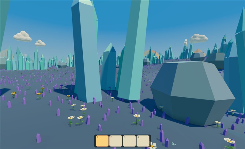 Kristalllandschaft – Spielaufnahme